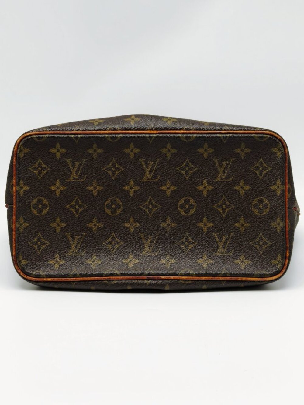 Louis Vuitton Monogram Palermo PM Tote Handbag Brown Canvas Top Handle Bag - Picture 5 of 13